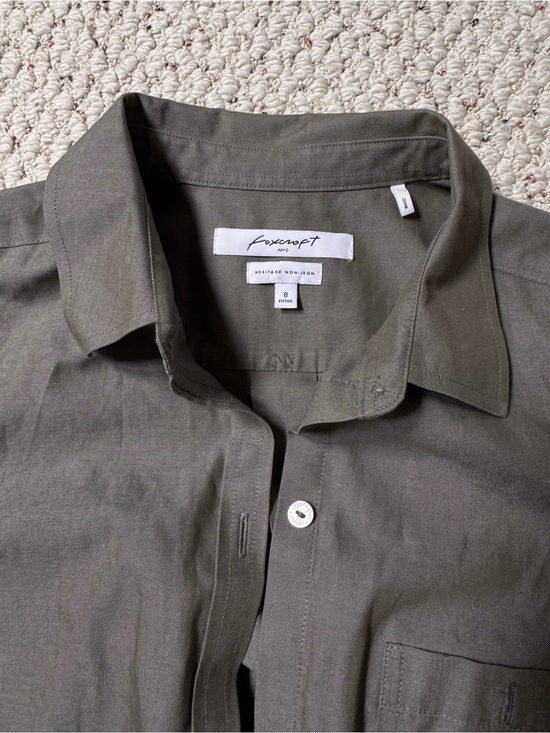 Foxcroft Tops - Foxcroft Grey Green Non-Iron women Shirt 0023
